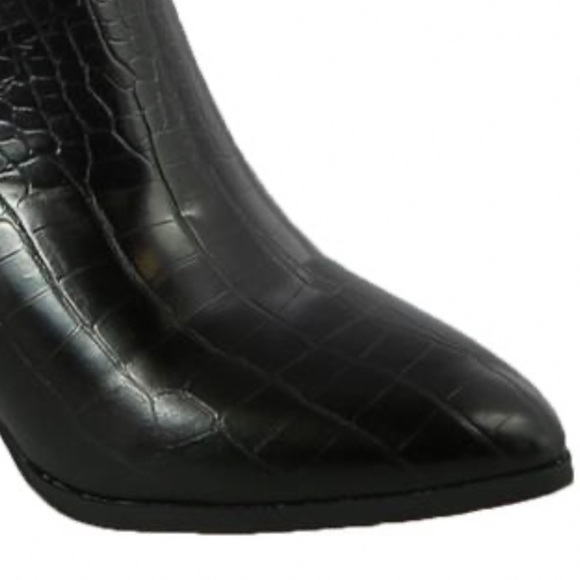 Black Pointed Toe Bootie - Picture 8 of 9